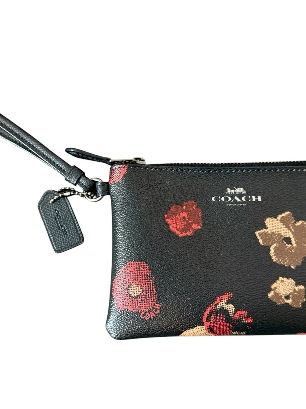 COACH Vintage Cherry Blossom Floral Pop E/W Crossbody Bag w/ Matching Wristlet